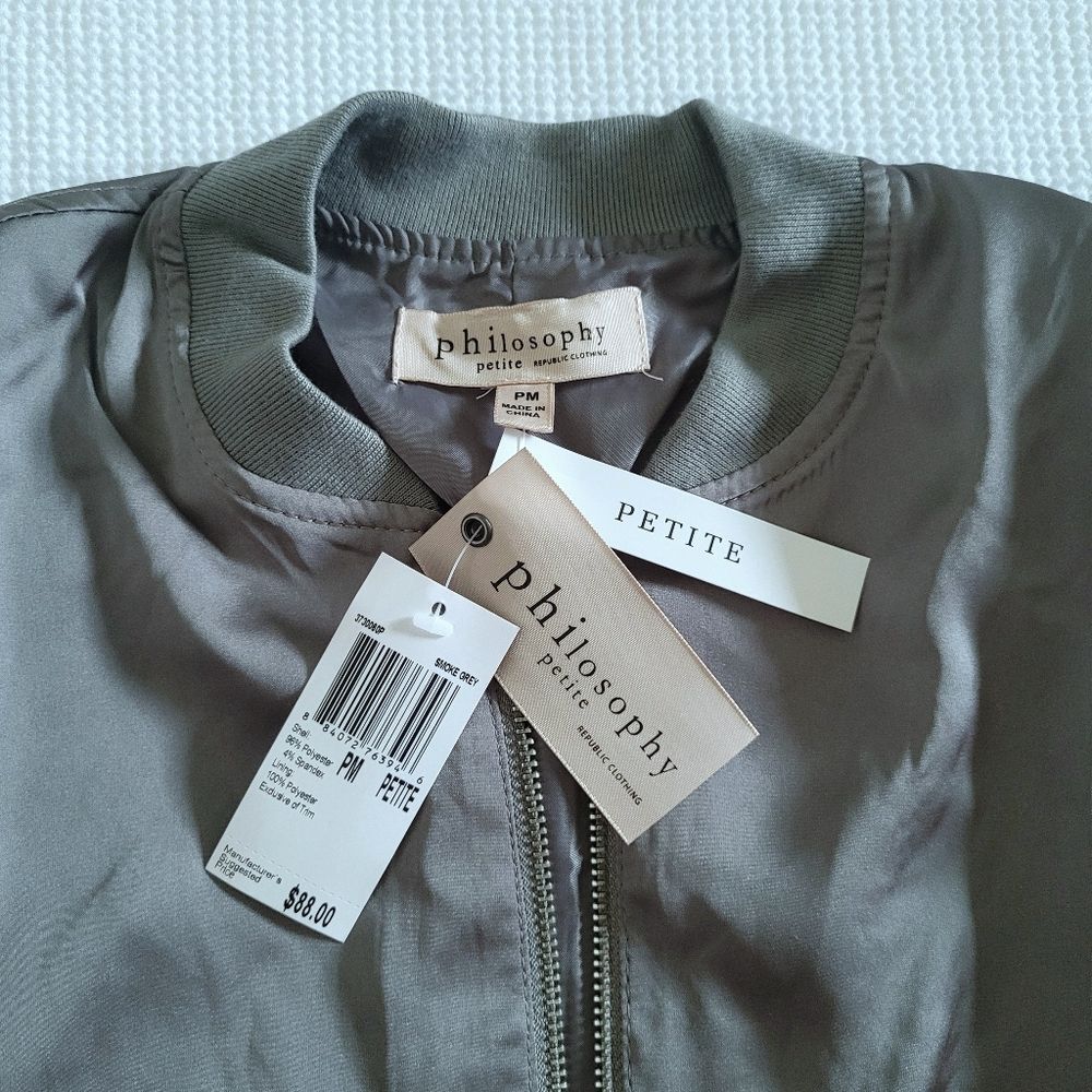 ✨️HP✨️ Philosophy🧐 Bomber Jacket - NWT - Picture 3 of 12